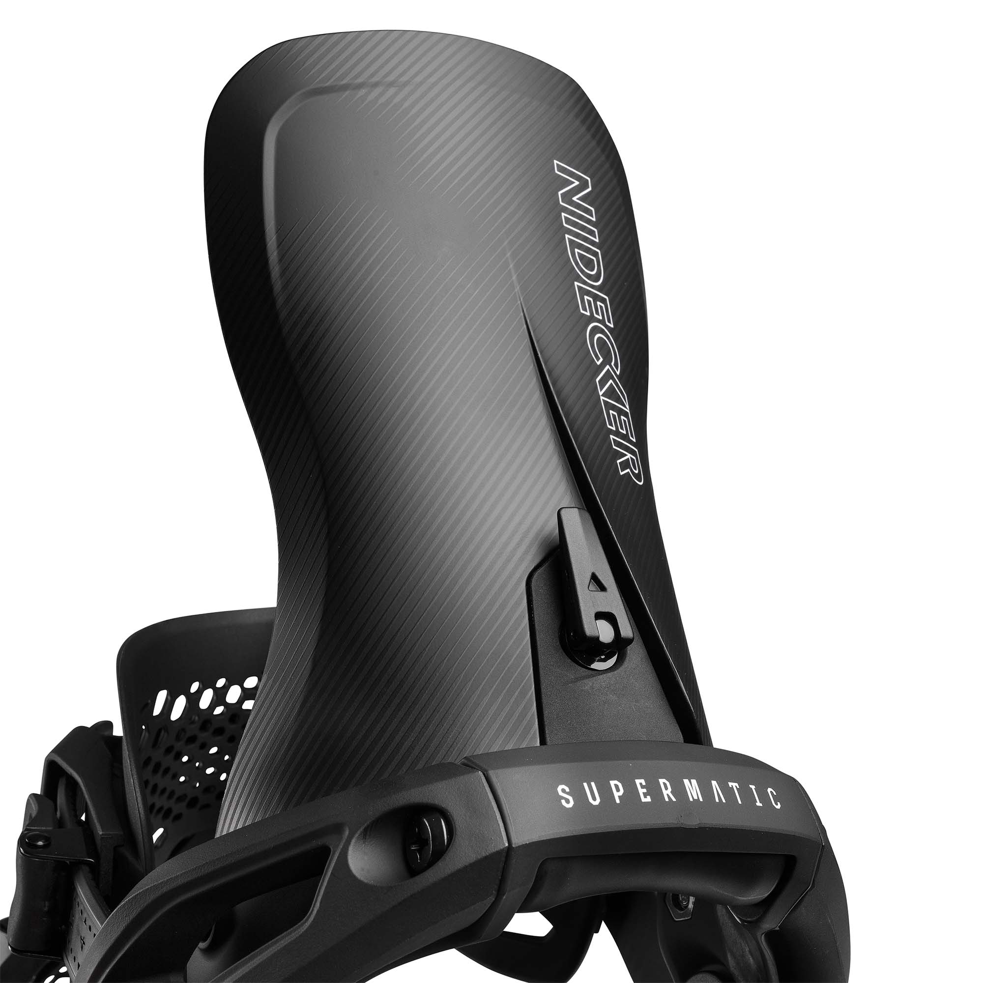 スノーボード NIDECKER SUPERMATIC Black M Nidecker Supermatic Men's Snowboard Binding's