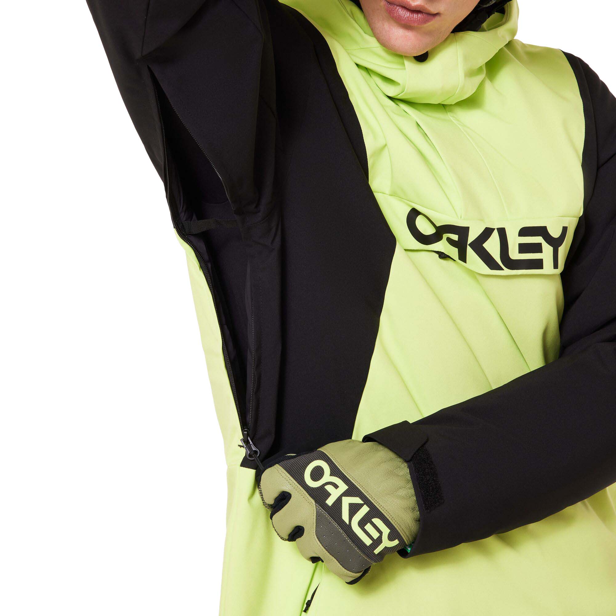 スノーボード OAKLEY ANORAK FIT Thinsulate INSULATION Oakley Wmns Tnp Tbt Insulated Anorak - Arctic White/Blackout