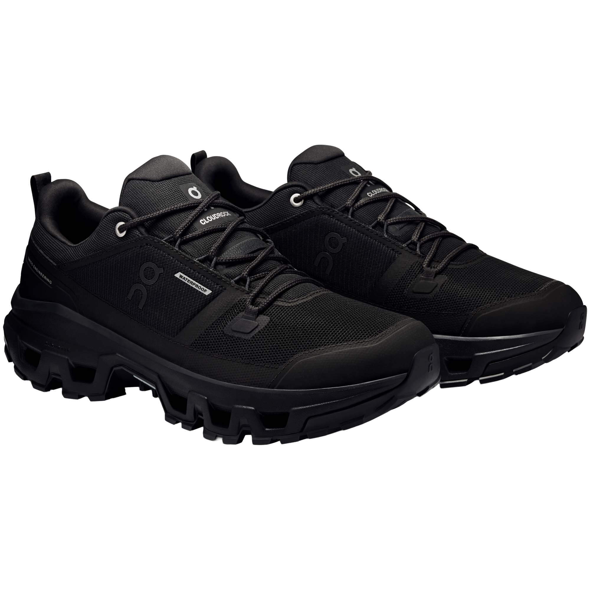 On Cloudrock Low Waterproof Walking Shoes