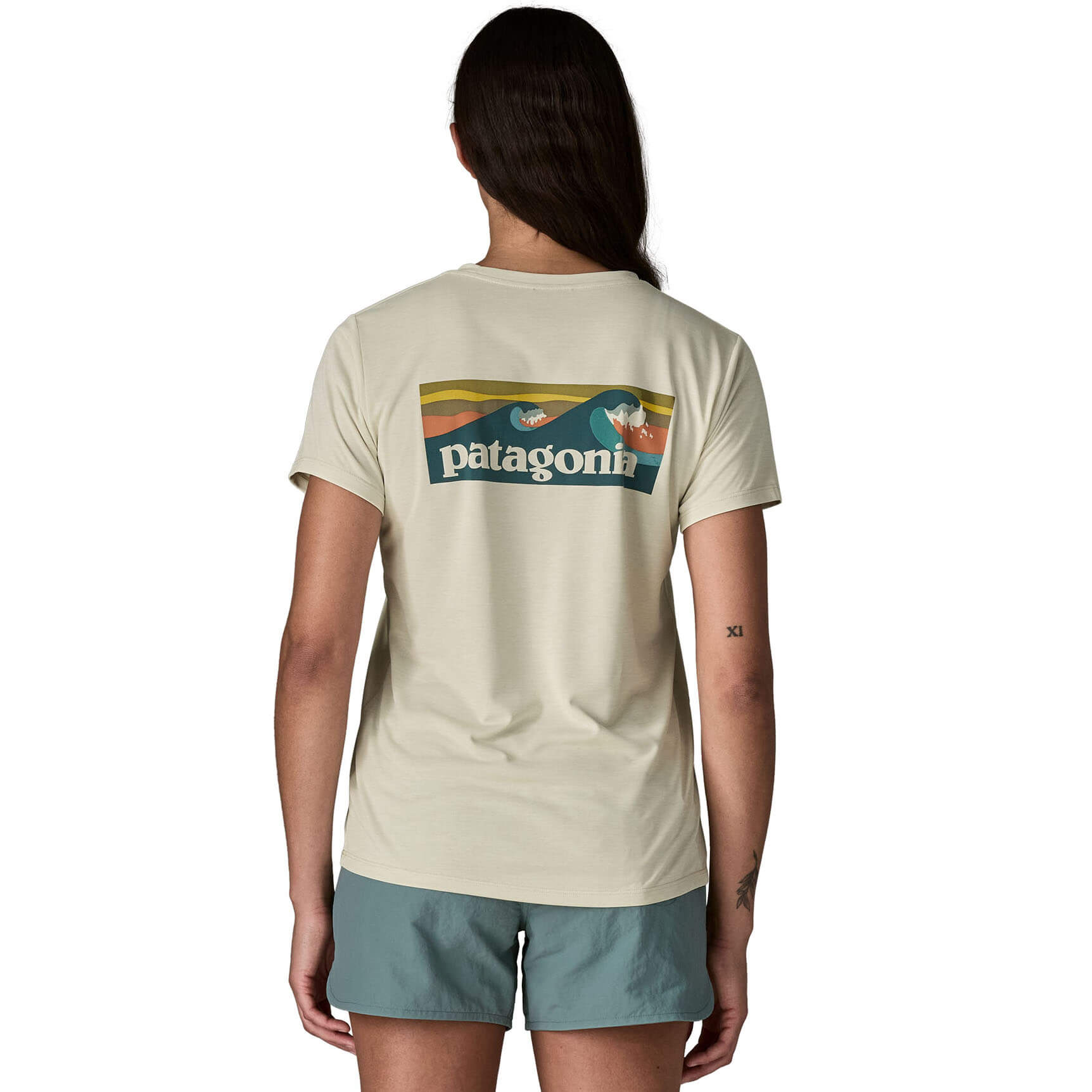 Patagonia Cap Cool Daily Boardshort Logo Women's Short Sleeve T-Shirt