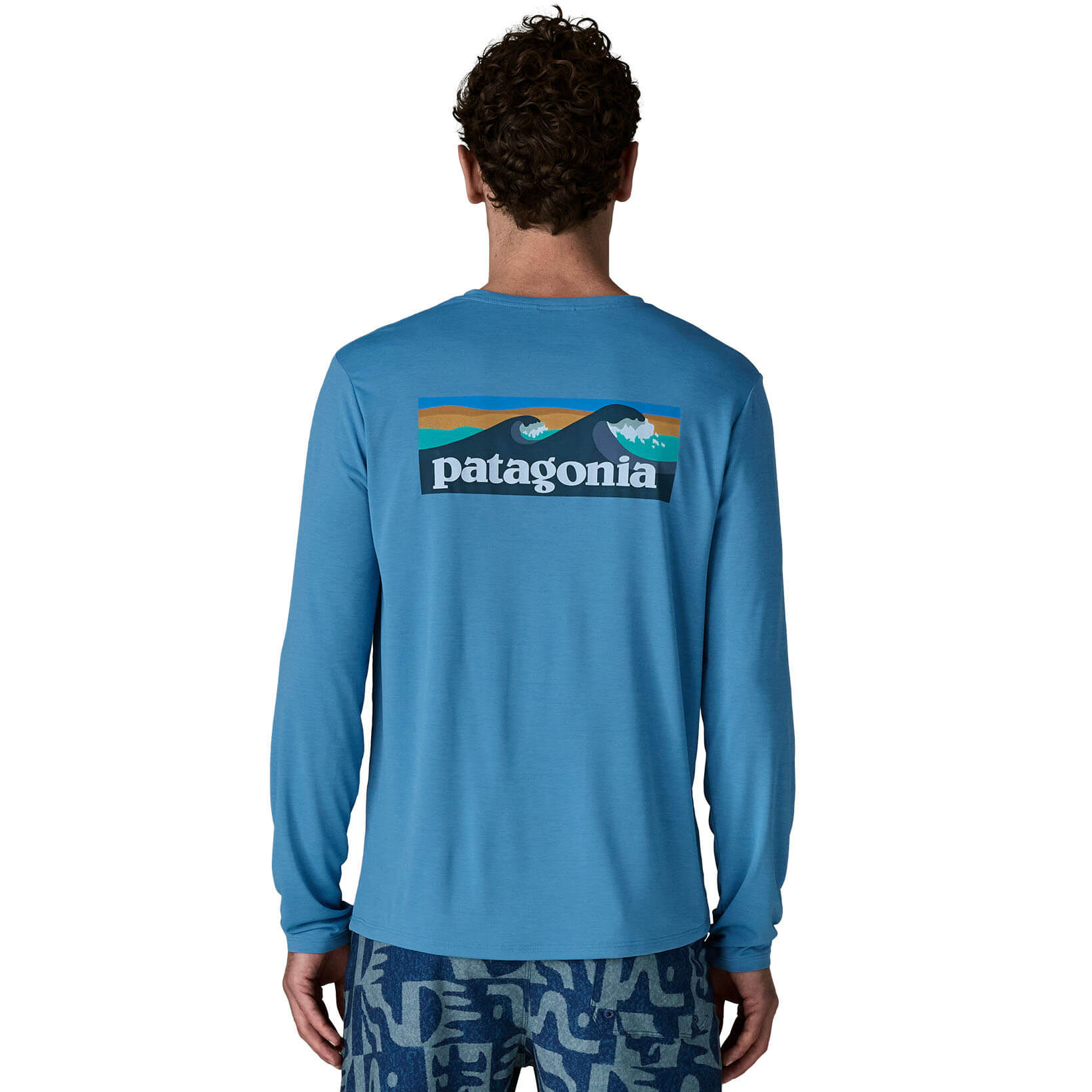 Patagonia L/S Cap Cool Daily - Boardshort Logo Long Sleeve T-Shirt