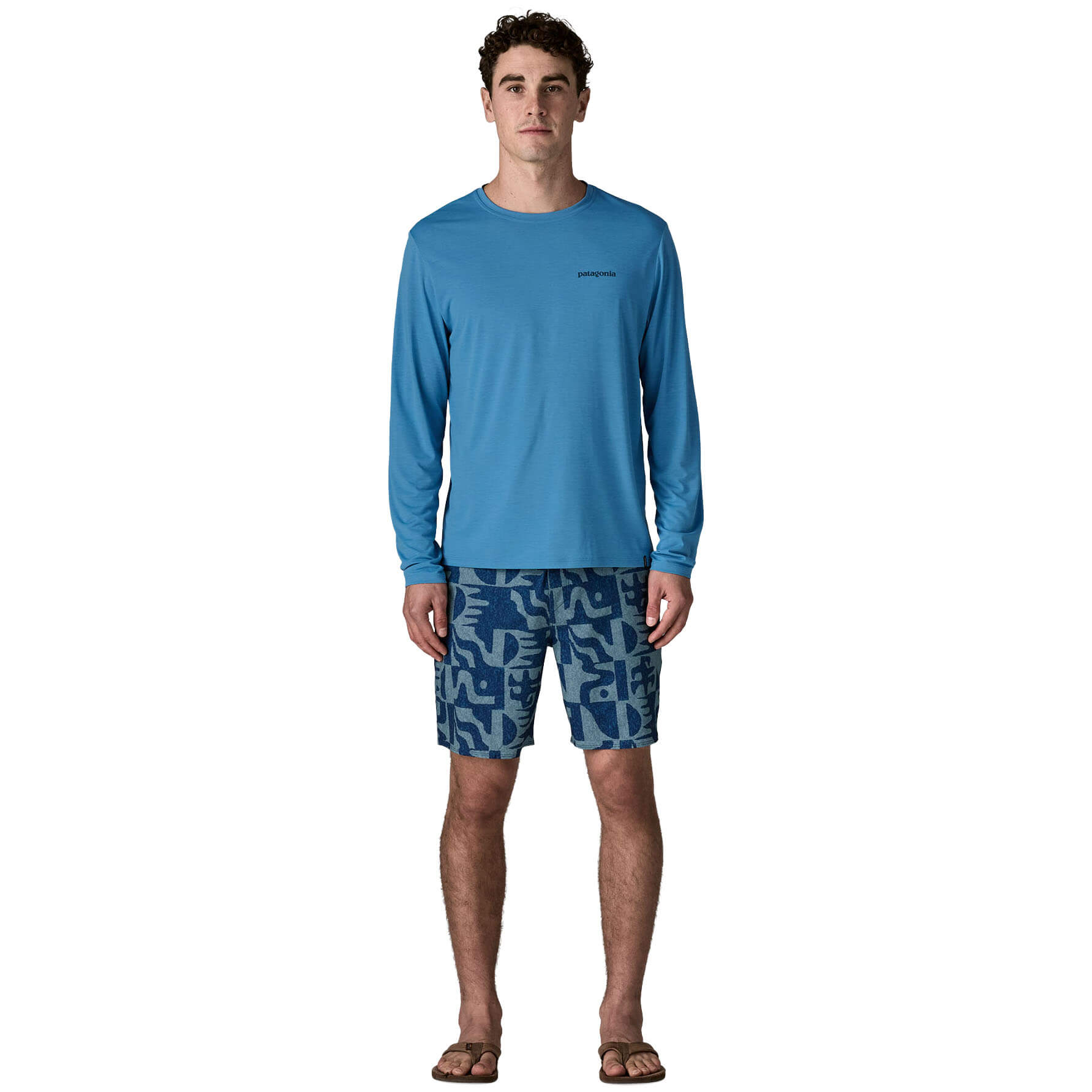 Patagonia L/S Cap Cool Daily - Boardshort Logo Long Sleeve T-Shirt