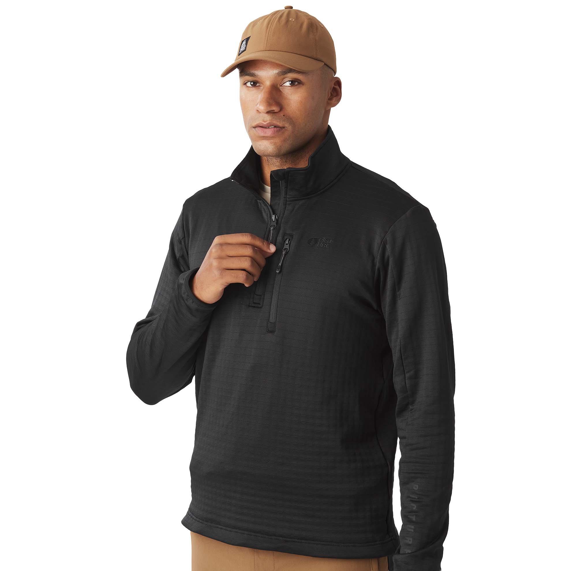 Picture Bake Grid 1/4 Zip Fleece
