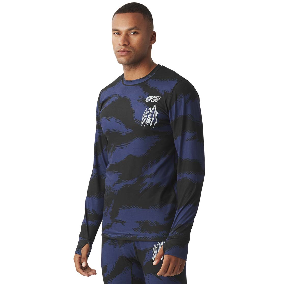 Picture Lhotse Printed Long Sleeve Base Layer Top