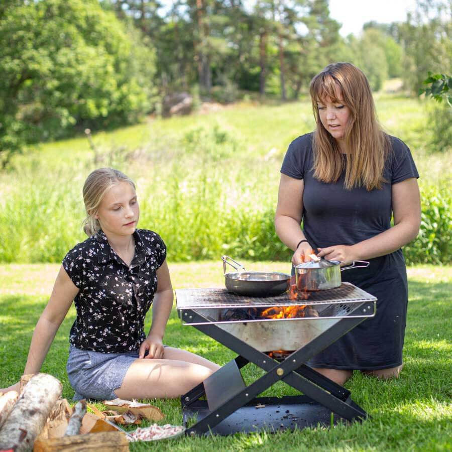 Primus Kamoto Openfire Pit Large Folding Camp Grill & Fireplace