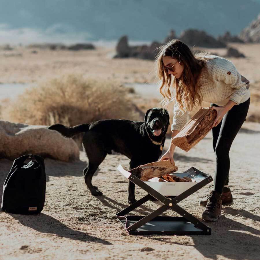 Primus Kamoto Openfire Pit Large Folding Camp Grill & Fireplace