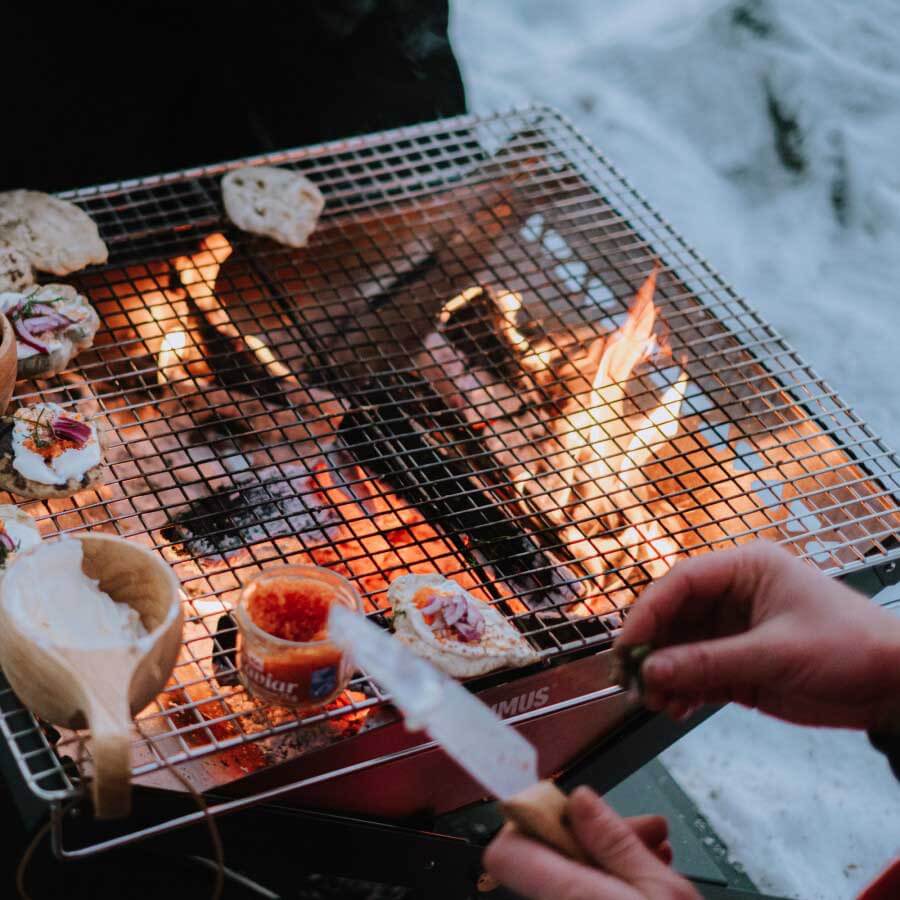 Primus Kamoto Openfire Pit Large Folding Camp Grill & Fireplace