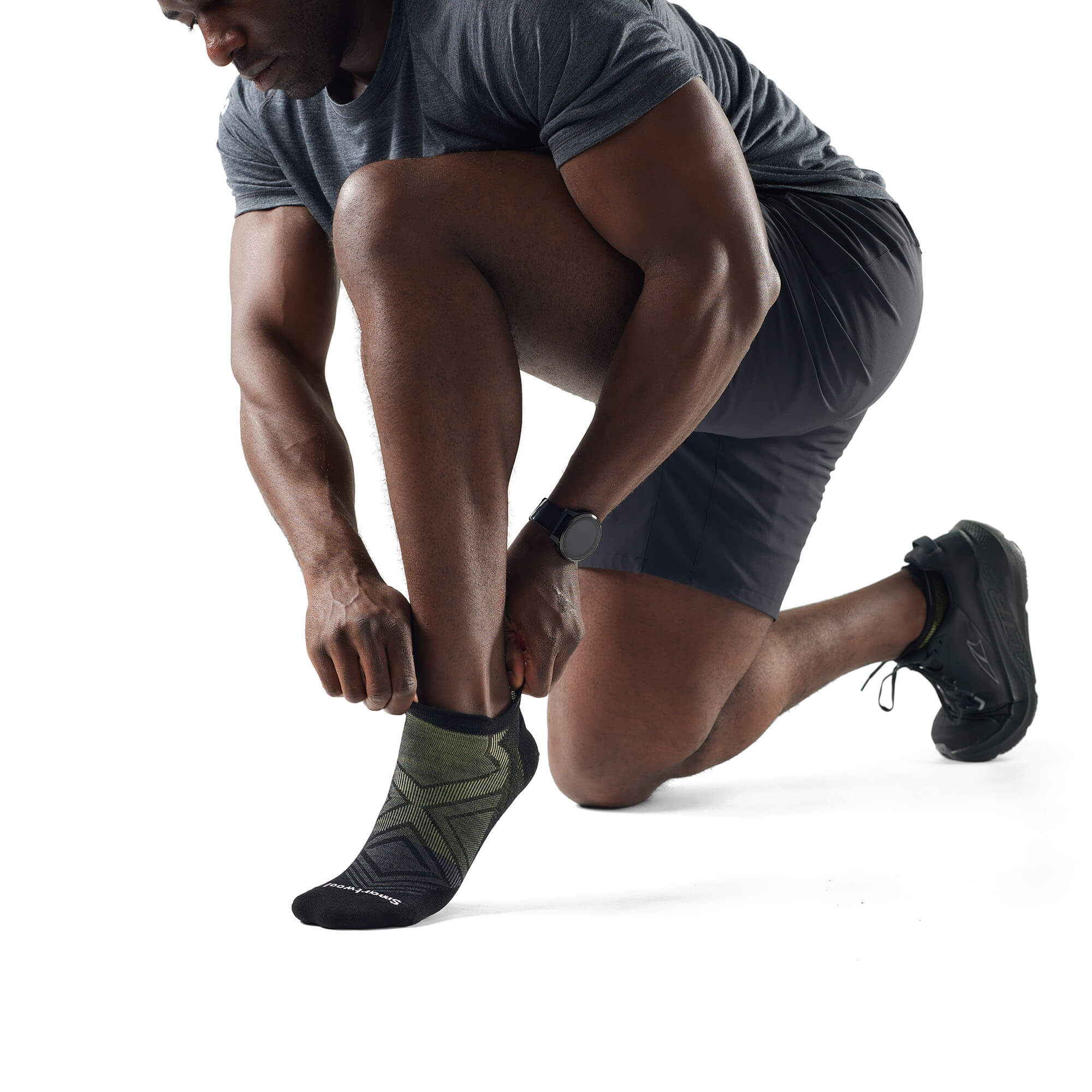 Smartwool Run Zero Cushion Low Ankle Men's Running Socks