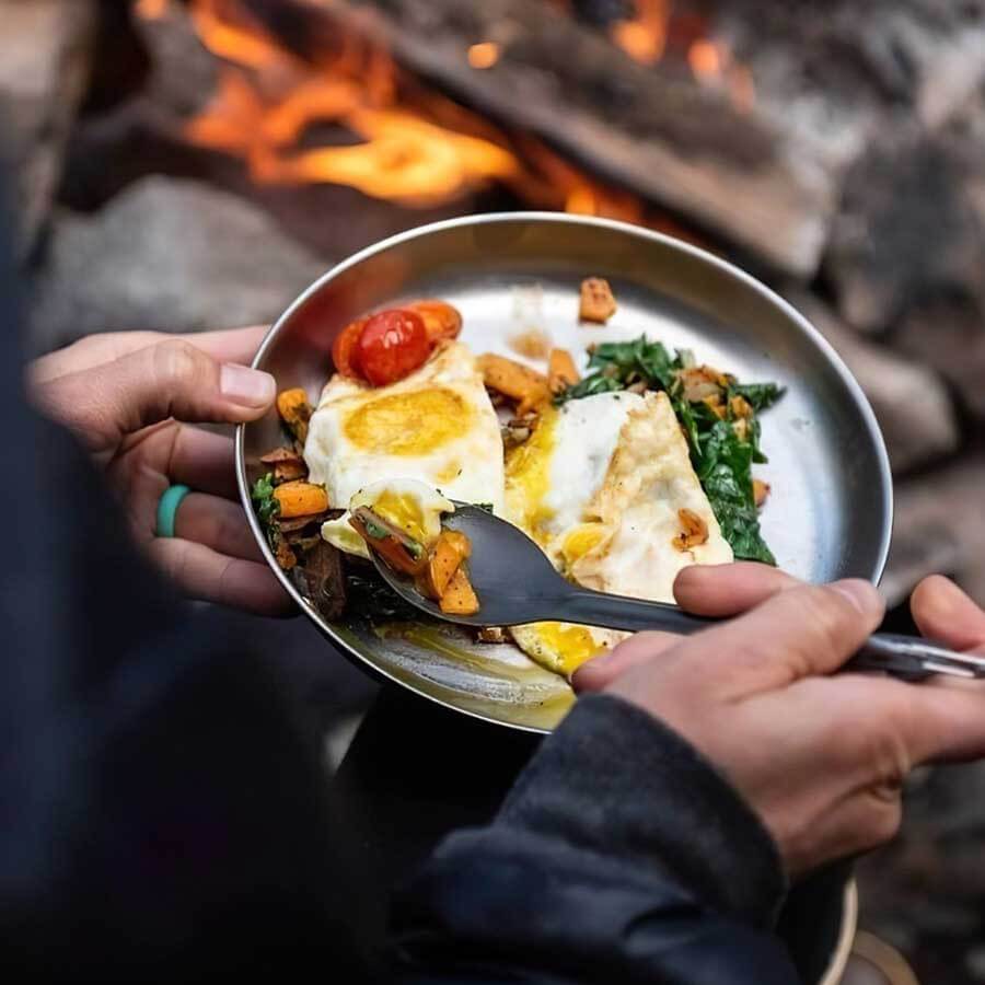 Snow Peak Titanium Trek Plate Ultralight Camping Tableware