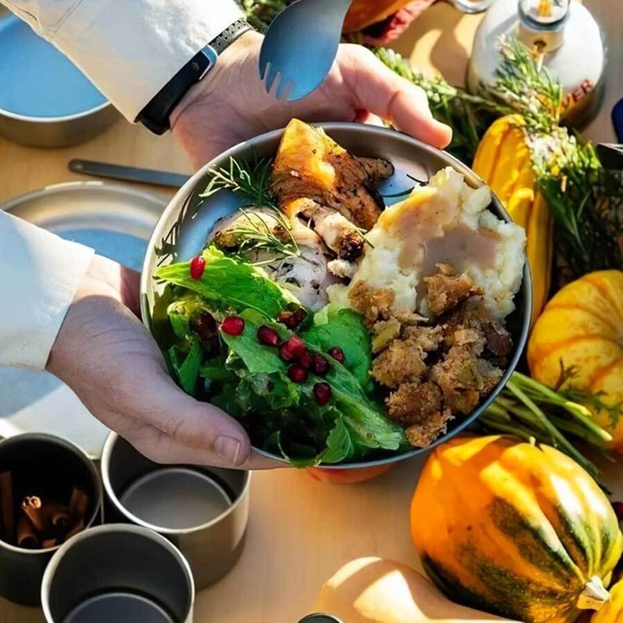 Snow Peak Titanium Trek Plate Ultralight Camping Tableware