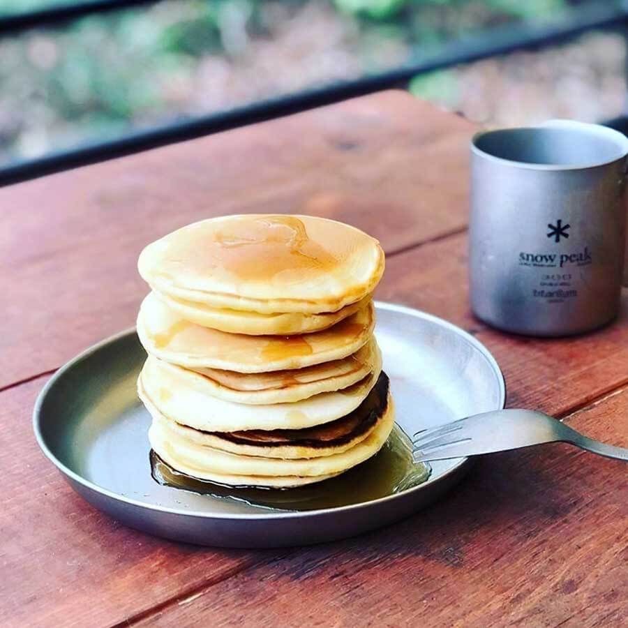 Snow Peak Titanium Trek Plate Ultralight Camping Tableware