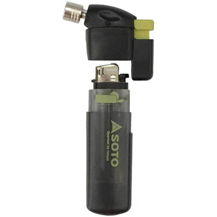 Soto Pocket Torch + Refillable Lighter Wind-Resistant Lighter