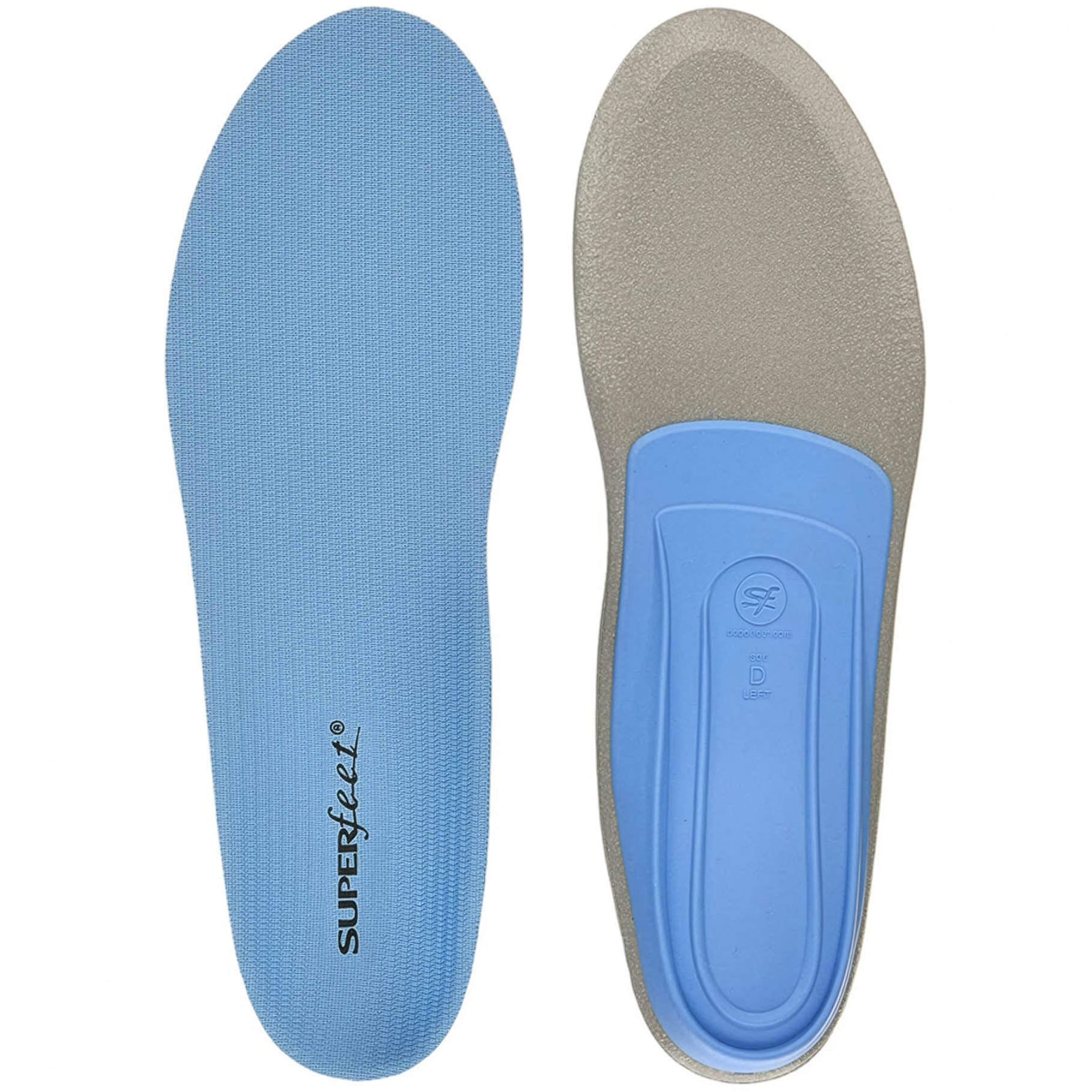 Superfeet All-Purpose Support Medium Arch (Blue) Versatile Thin Casual/Walking Shoe Insoles