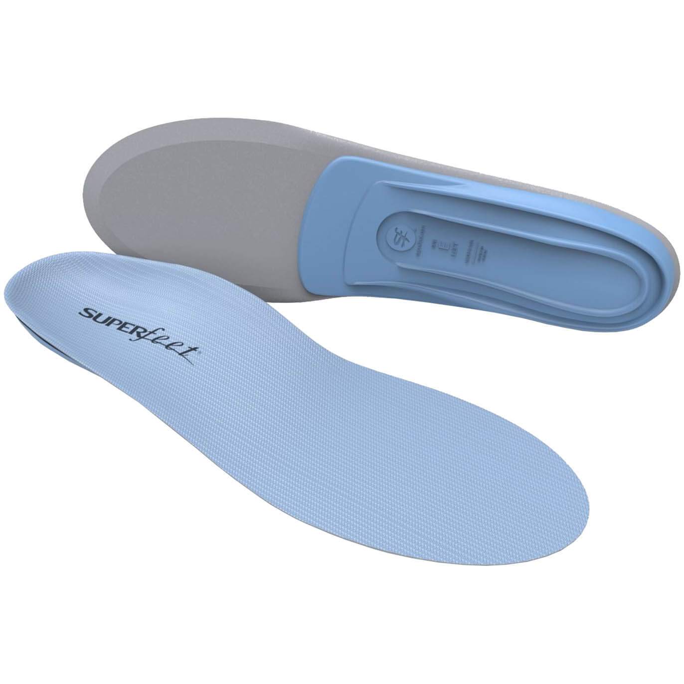 Superfeet All-Purpose Support Medium Arch (Blue) Versatile Thin Casual/Walking Shoe Insoles