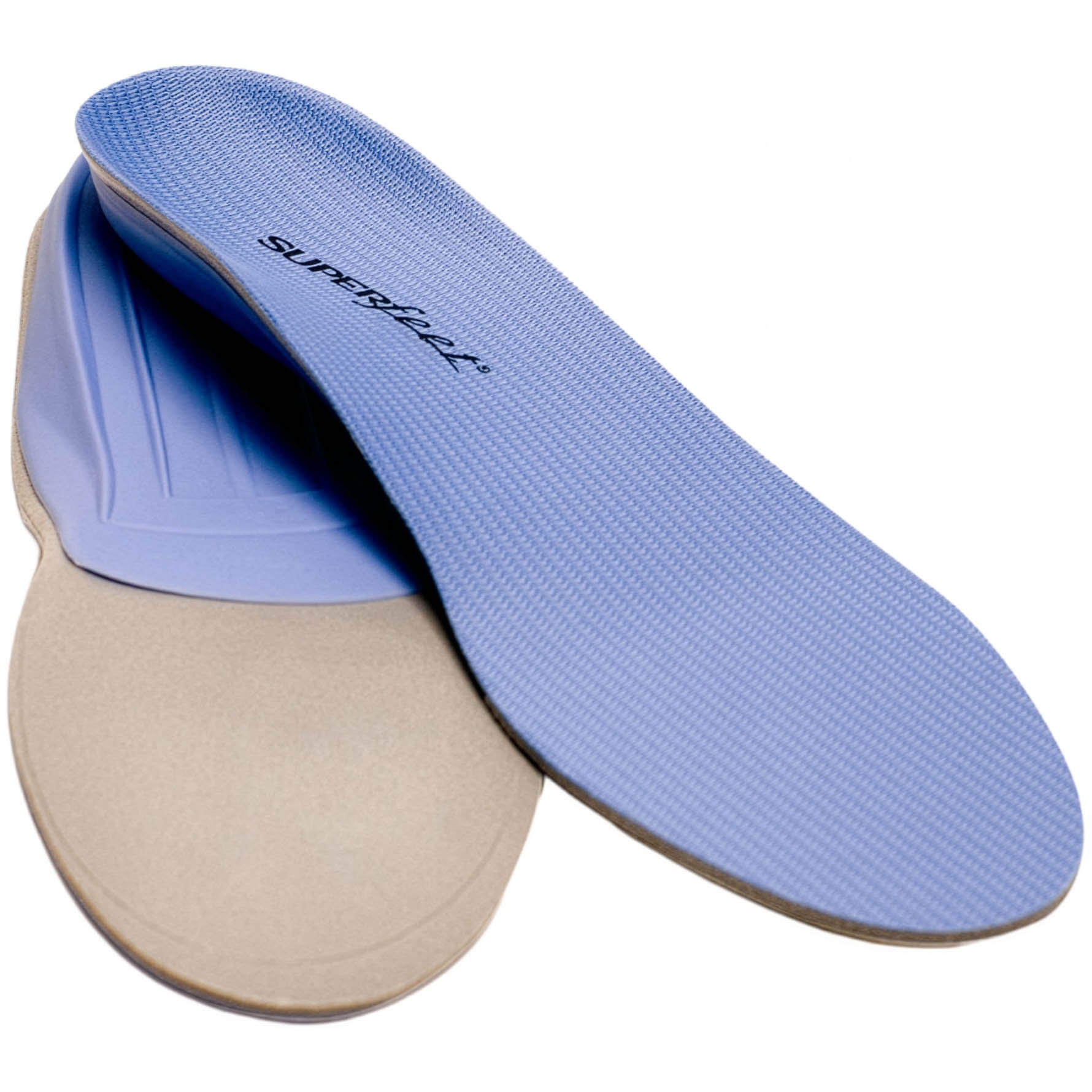 Superfeet All-Purpose Support Medium Arch (Blue) Versatile Thin Casual/Walking Shoe Insoles
