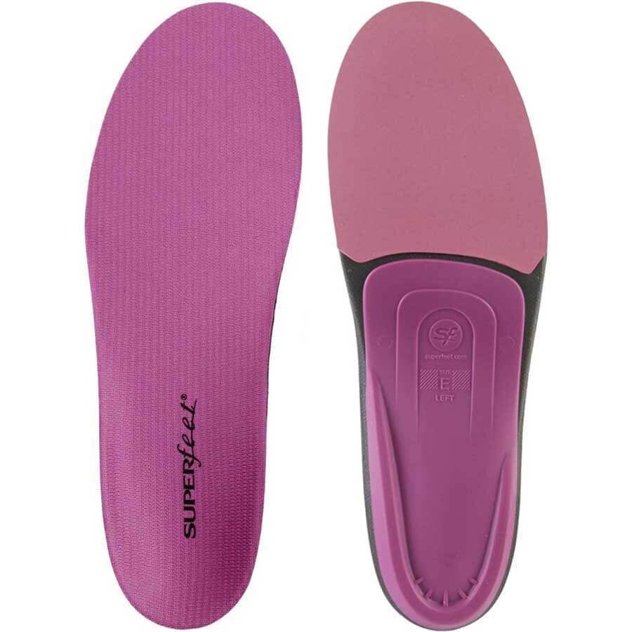Superfeet All-Purpose Women's High Impact Support (Berry) Women's Walking/Running Shoe Insoles