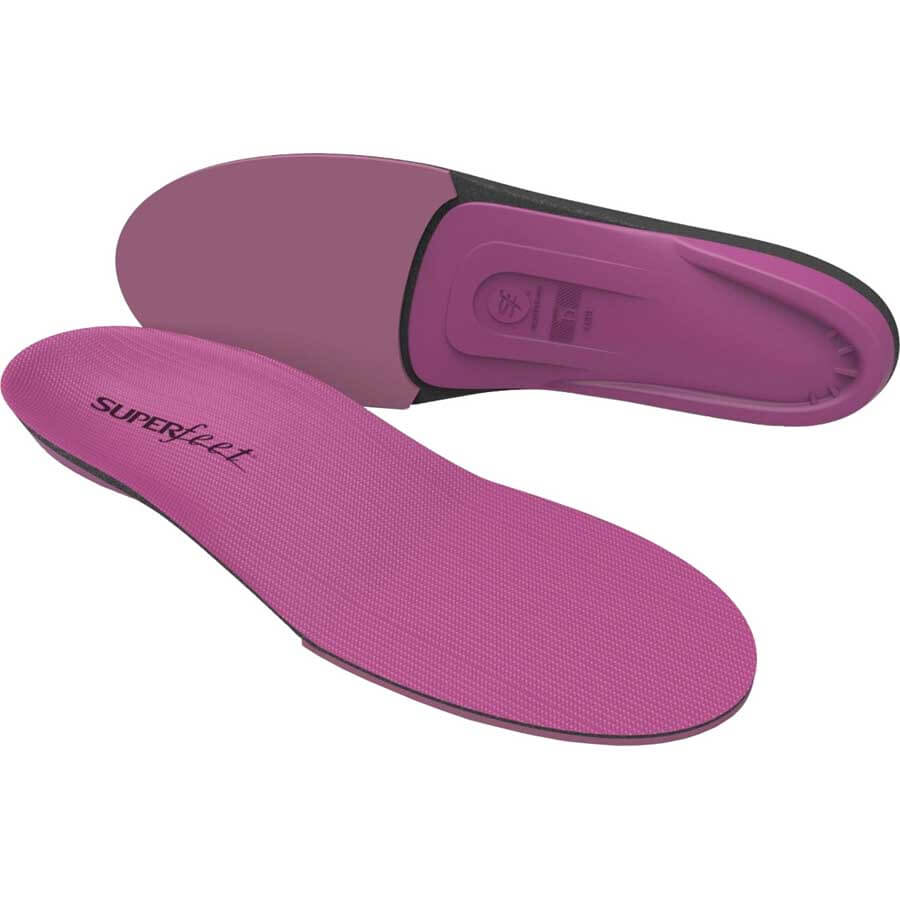 Superfeet All-Purpose Women's High Impact Support (Berry) Women's Walking/Running Shoe Insoles