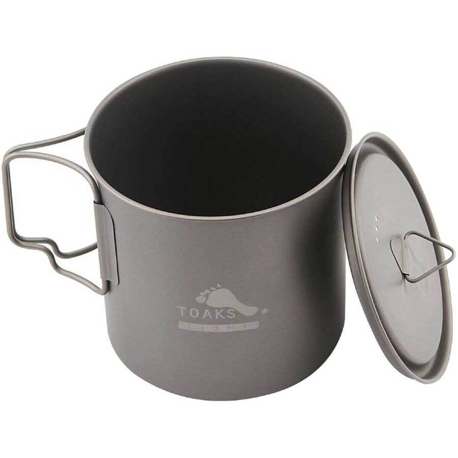 Toaks Light Titanium Pot POT-650-L Ultralight Camping Cookware