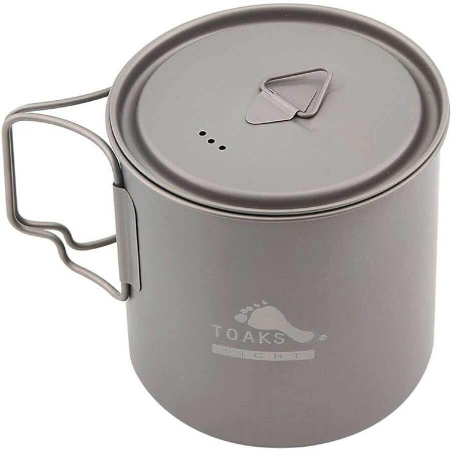 Toaks Light Titanium Pot POT-650-L Ultralight Camping Cookware