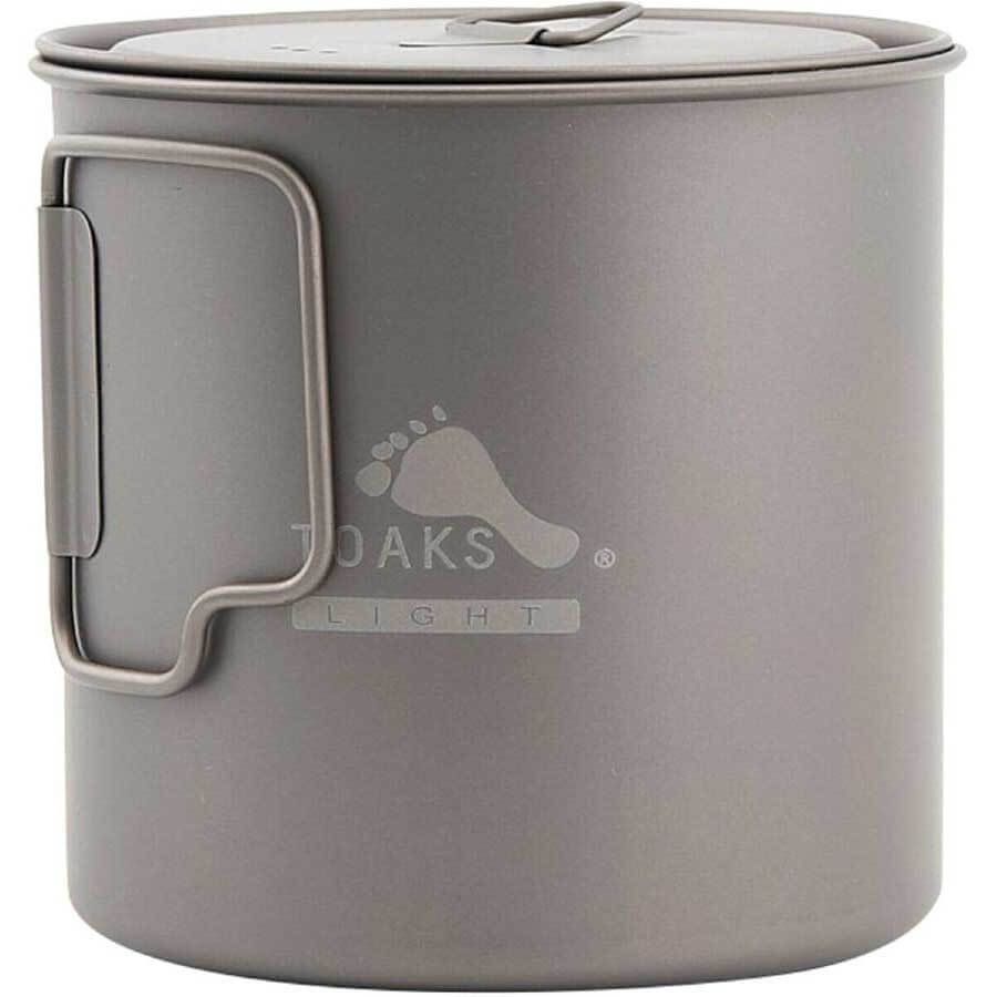Toaks Light Titanium Pot POT-650-L Ultralight Camping Cookware