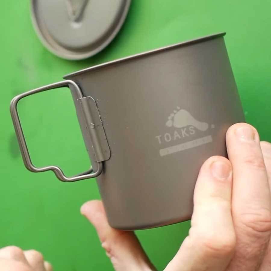 Toaks Light Titanium Pot POT-650-L Ultralight Camping Cookware