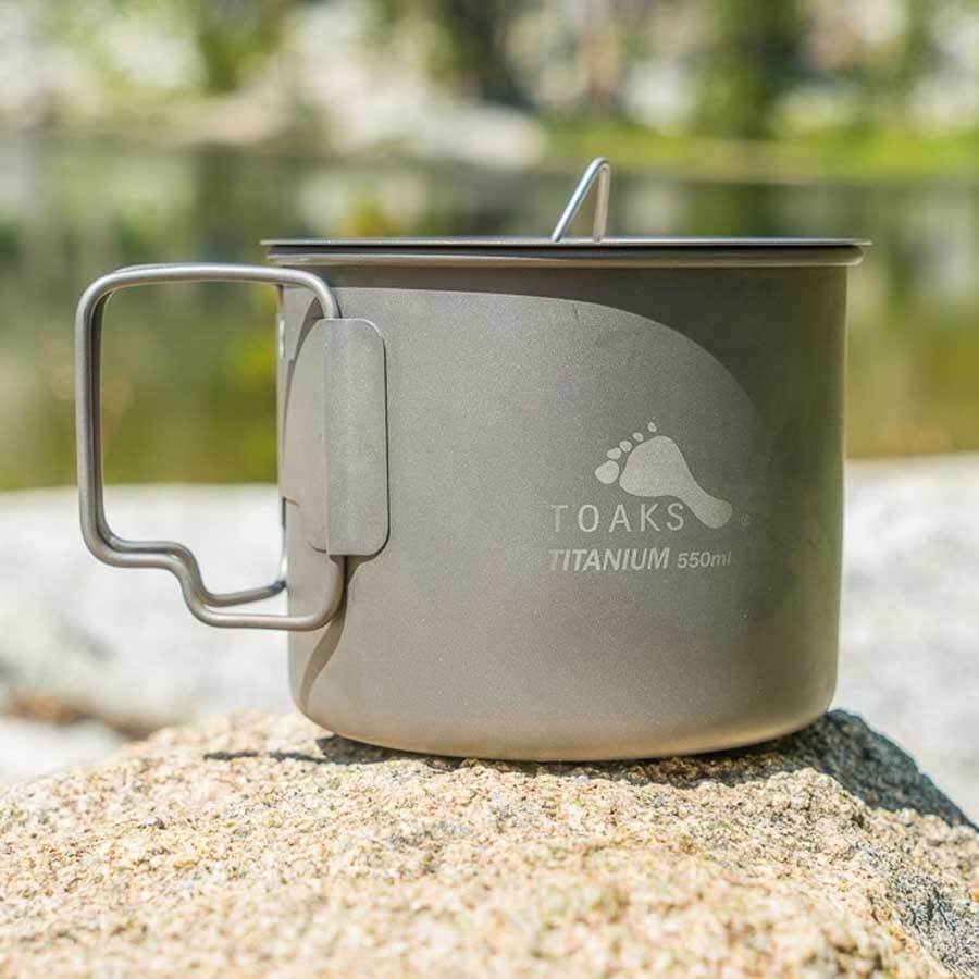 Toaks Light Titanium Pot Ultralight Camping Cookware