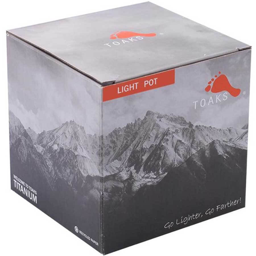 Toaks Light Titanium Pot Ultralight Camping Cookware