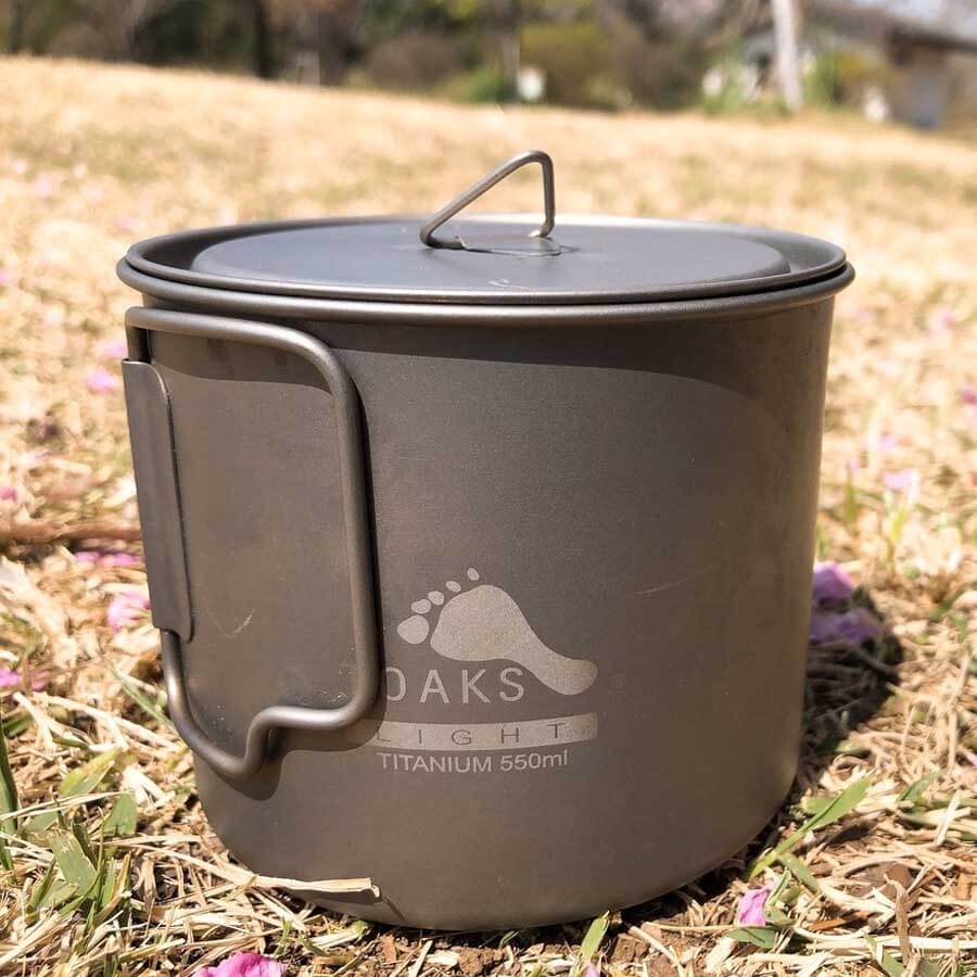 Toaks Light Titanium Pot Ultralight Camping Cookware