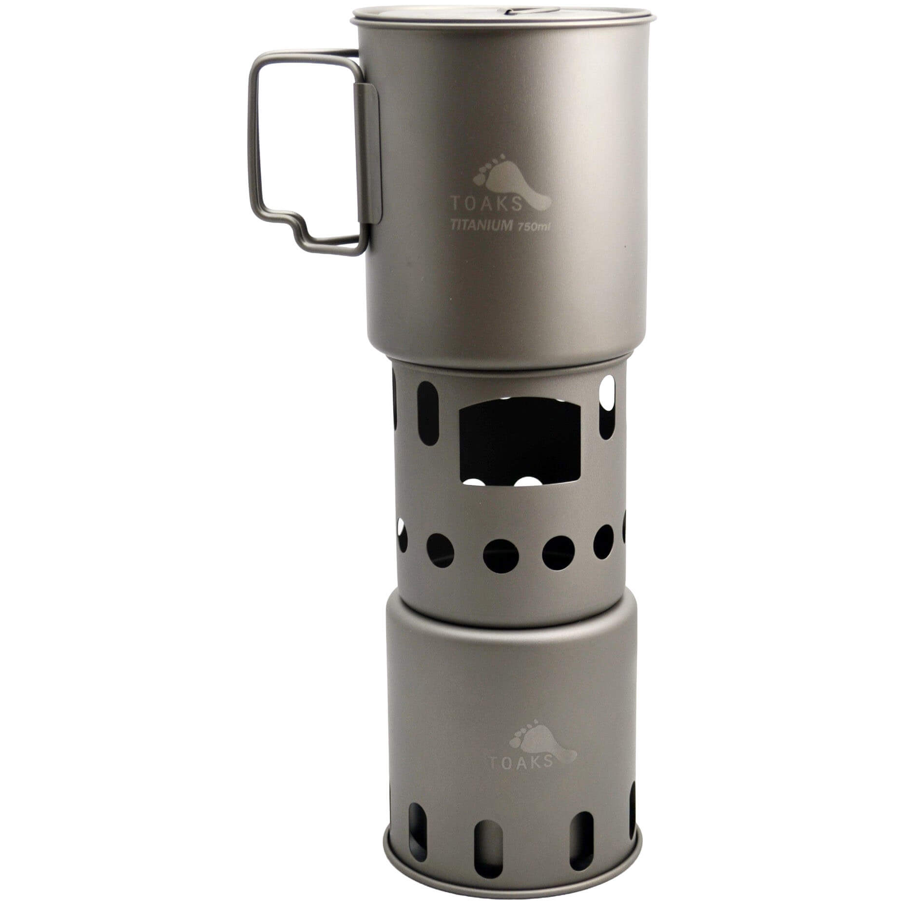 Toaks Titanium Backpacking Stove Ultralight Woodburning Stove