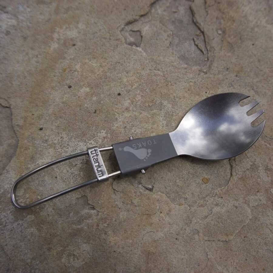 Toaks Titanium Folding Spork Ultralight Camping Cutlery