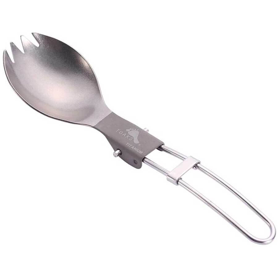 Toaks Titanium Folding Spork Ultralight Camping Cutlery