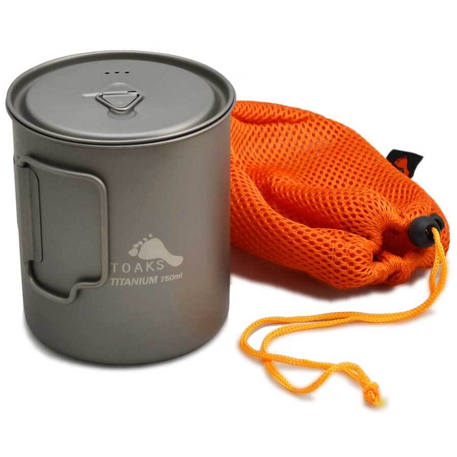 Toaks Titanium Pot Ultralight Camping Cookware