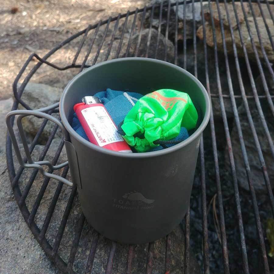 Toaks Titanium Pot Ultralight Camping Cookware