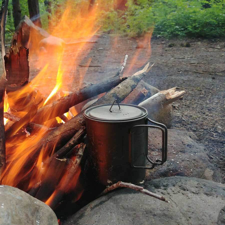 Toaks Titanium Pot Ultralight Camping Cookware
