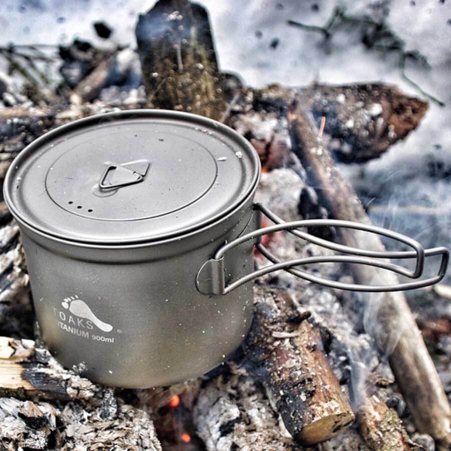 Toaks Titanium Pot D115mm POT-900 Ultralight Camping Cookware