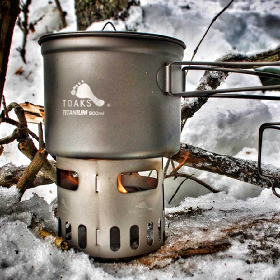 Toaks Titanium Pot D115mm POT-900 Ultralight Camping Cookware