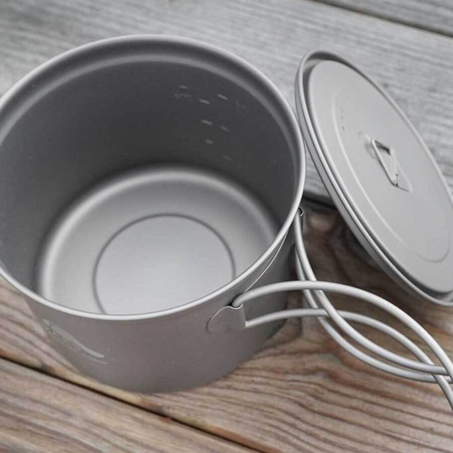 Toaks Titanium Pot D115mm POT-900 Ultralight Camping Cookware