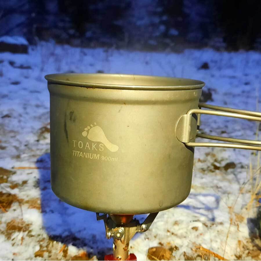 Toaks Titanium Pot D115mm POT-900 Ultralight Camping Cookware