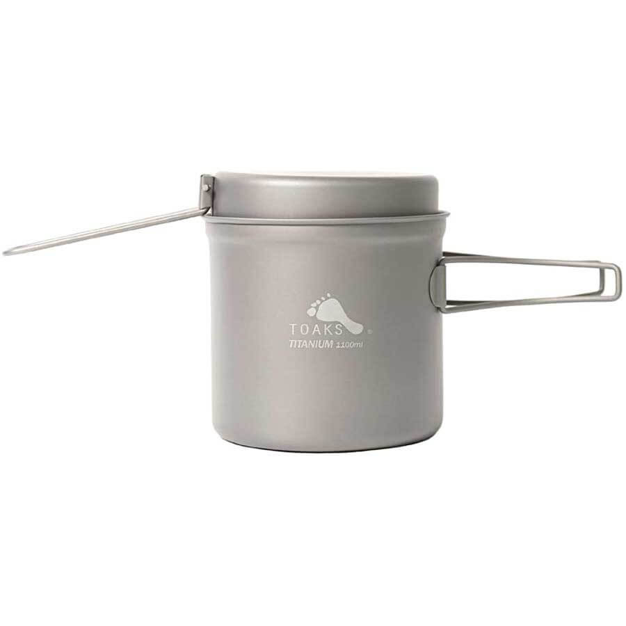 Toaks Titanium Pot With Pan CKW-1100 Ultralight Camping Cookware