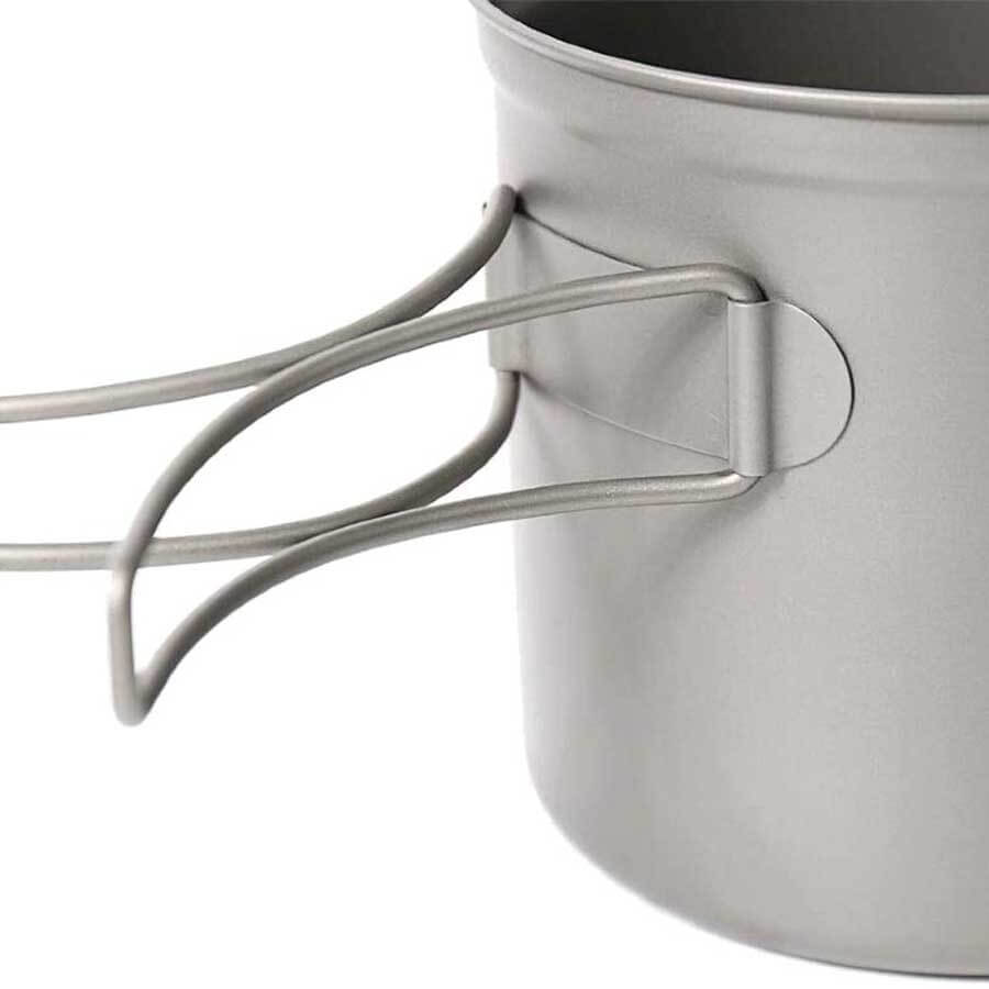 Toaks Titanium Pot With Pan CKW-1100 Ultralight Camping Cookware
