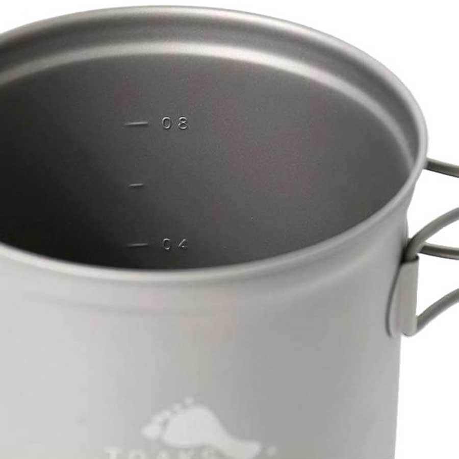 Toaks Titanium Pot With Pan CKW-1100 Ultralight Camping Cookware