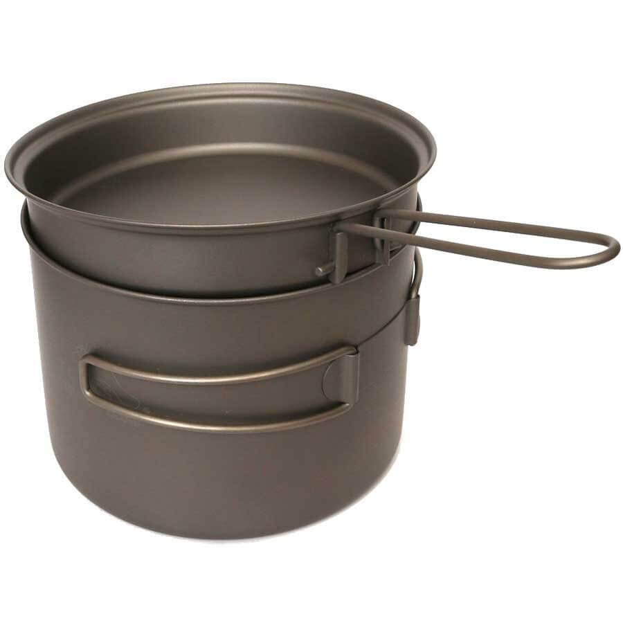 Toaks Titanium Pot With Pan CKW-1600 Ultralight Camping Cookware