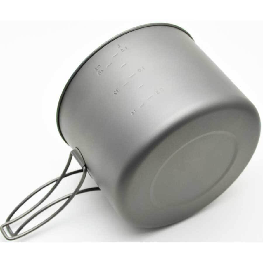 Toaks Titanium Pot With Pan CKW-1600 Ultralight Camping Cookware