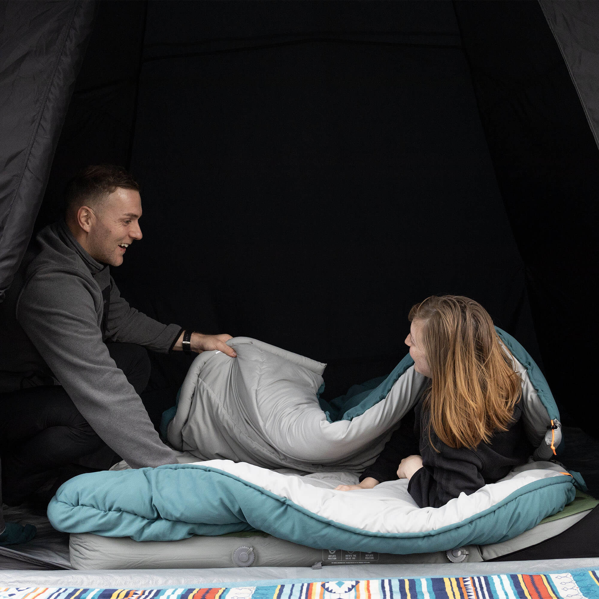 Vango Teepee Air 300 3 Person Weekend/Festival Air Beam Tent