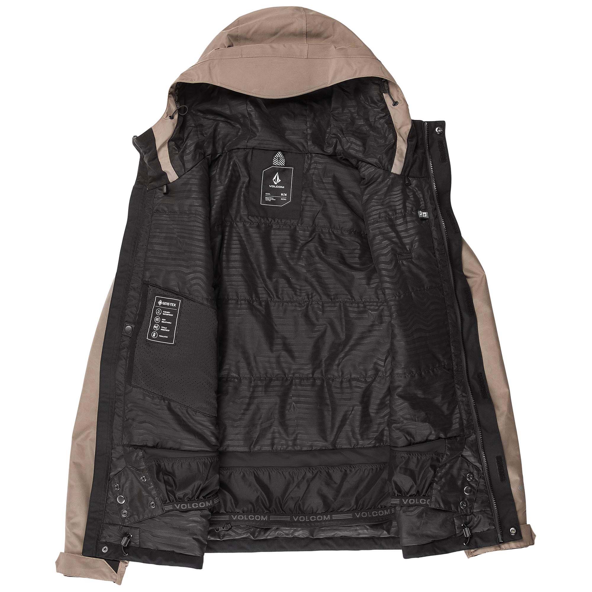 スノーボード VOLCOM Mens Dua Gore-Tex Chestnut Brow DUA GORE-TEX JACKET - CHESTNUT BROWN – Volcom Japan