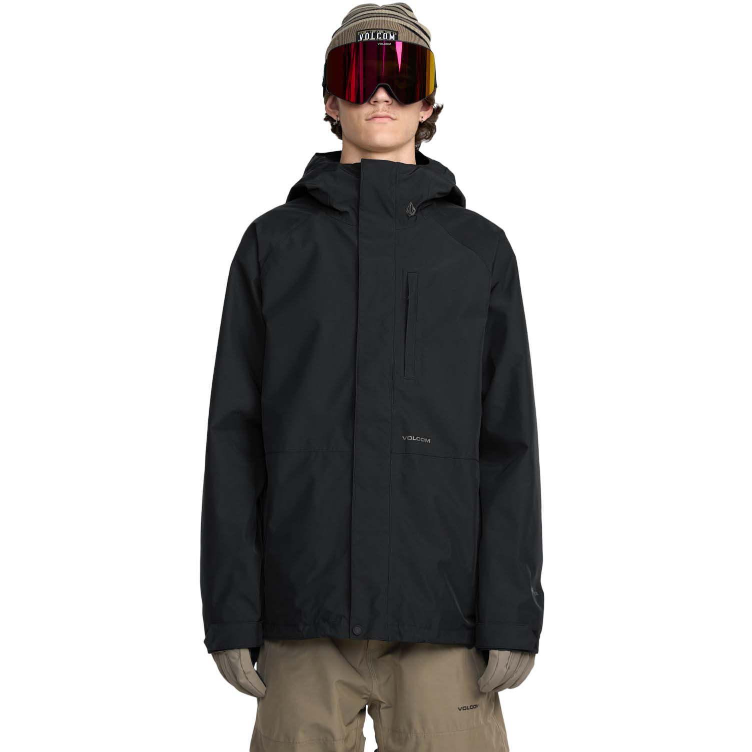スノーボード Volcom L Gore-tex Jacket XL Black Volcom_Dual_Insulated_Gore-
