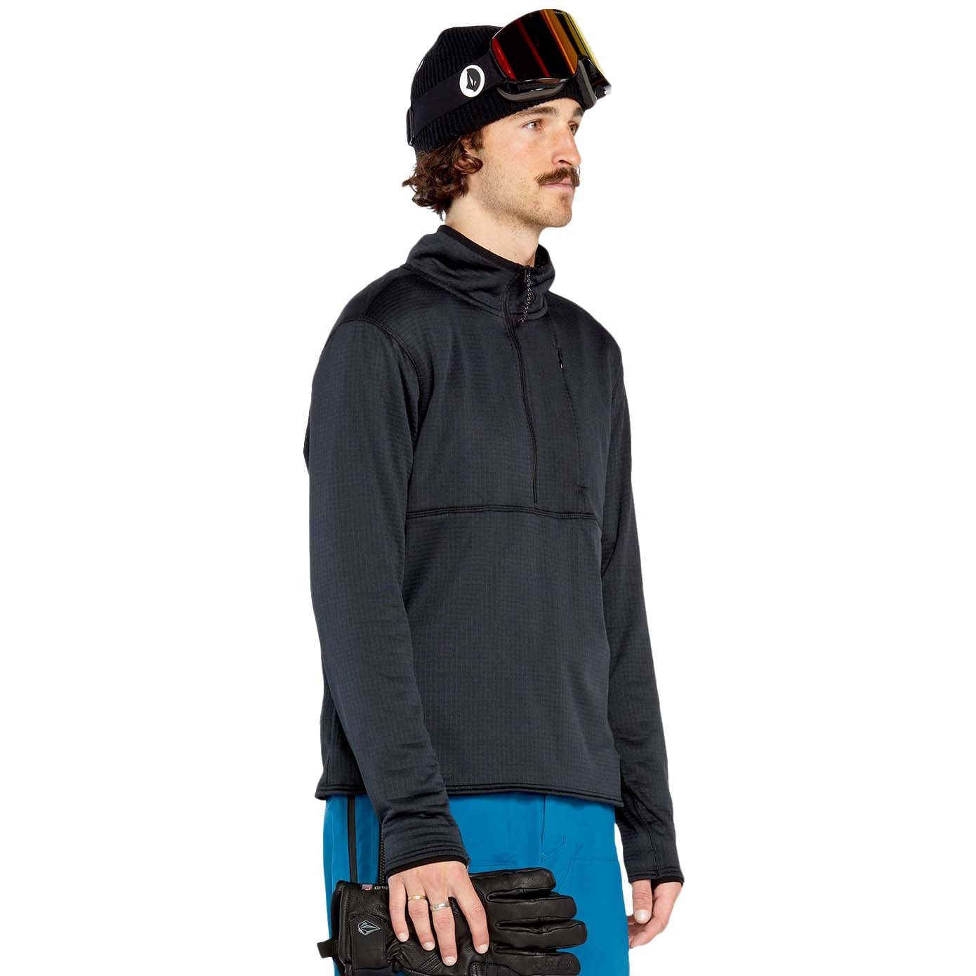 Volcom Gridlock Mock Neck Snowboard Fleece Pullover