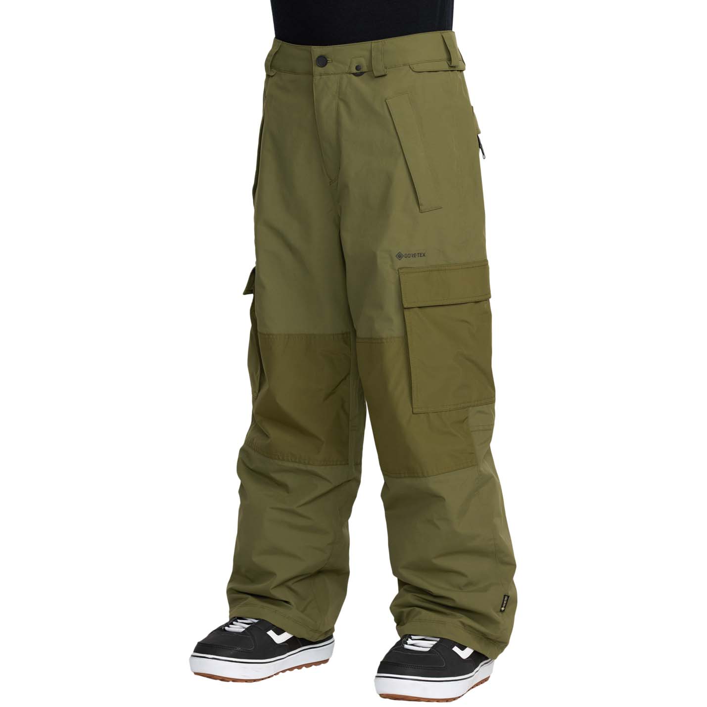 スノーボード VOLCOM Longo Gore-Tex Pants - Khakiest Longo Gore-Tex Trousers - Ivy - Men - Volcom UK - 2 Years Warranty
