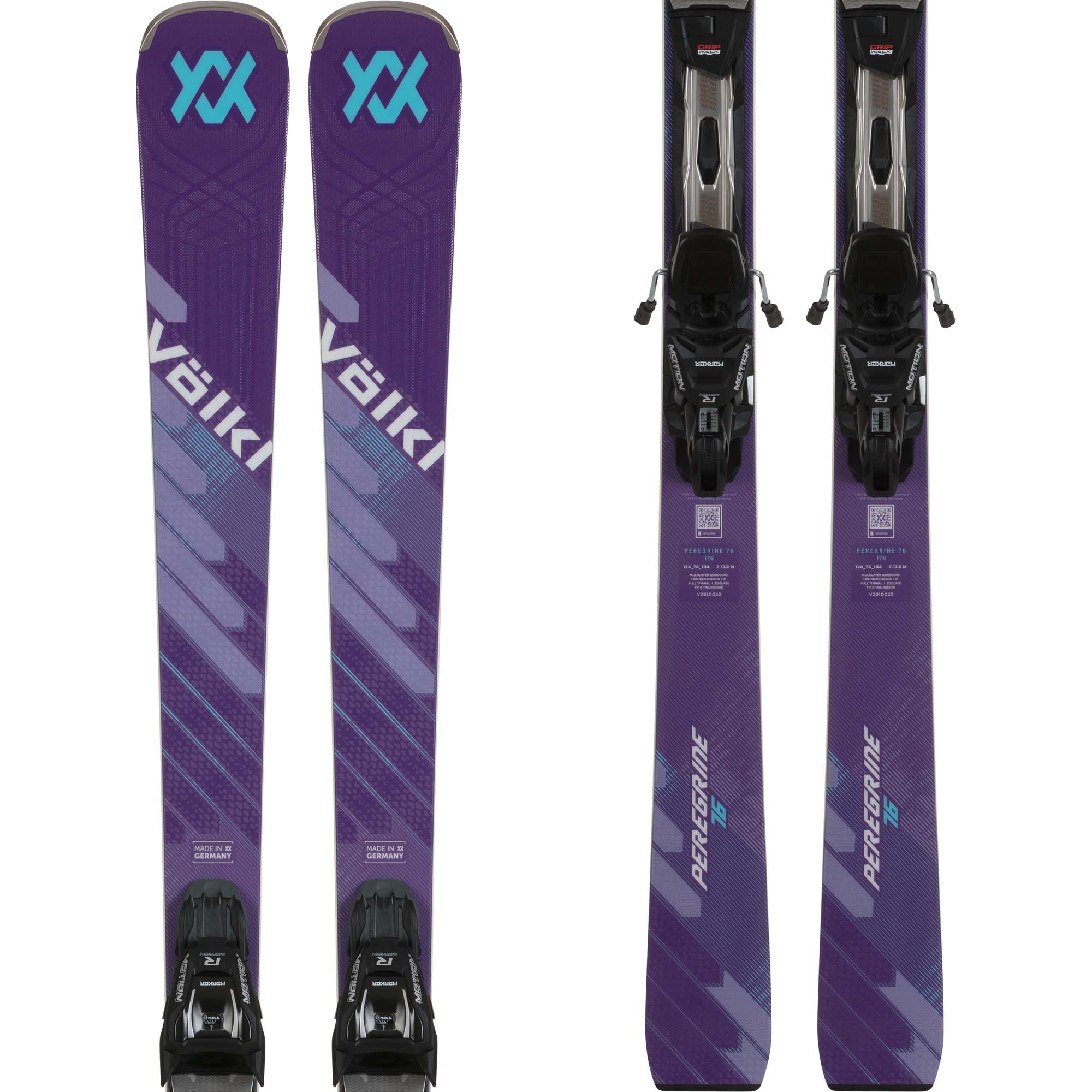 Volkl Peregrine 76 Skis + RMotion TL 12 GripWalk Bindings