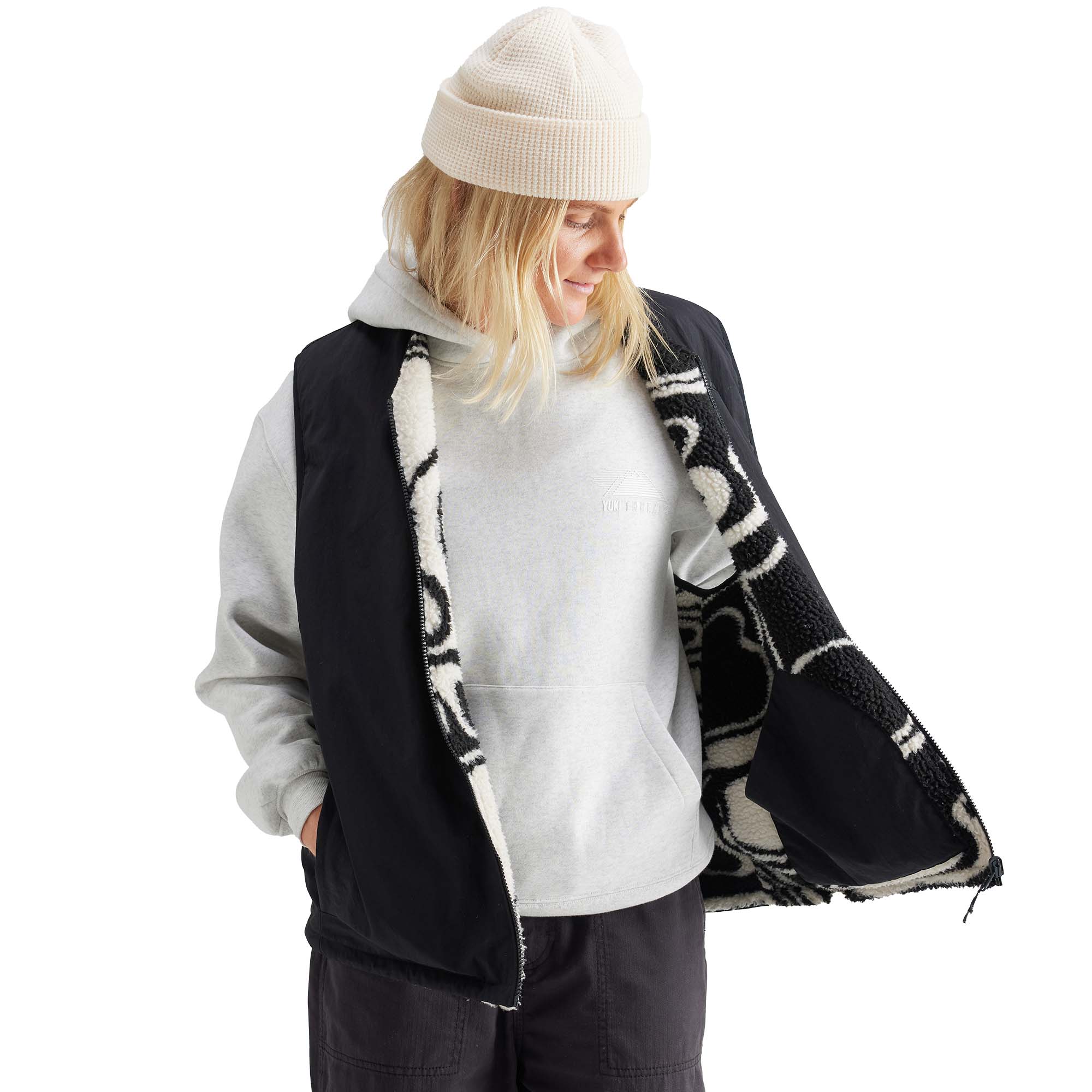 Yuki Threads Cori Reversible Vest Unisex Fleece